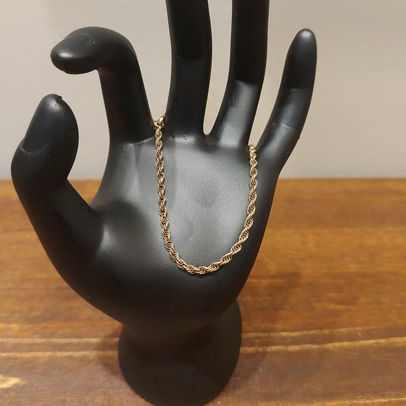 10K Gold Women's Rope Link Bracelet - Picture 1 of 3